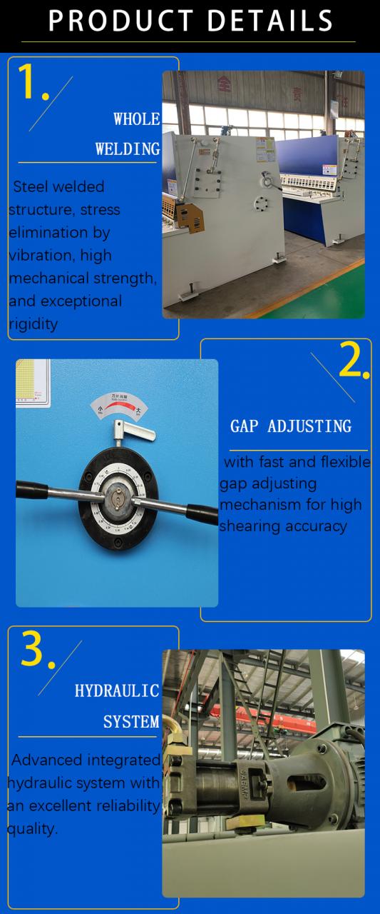 হাইড্রোলিক গিলোটিন শিয়ার মেশিন Qc12y 8*6000mm গিলোটিন ইন্ডাস্ট্রিয়াল শিট মেটাল অ্যালুমিনিয়াম স্টেইনলেস স্টীল কাটিং শিয়ারিং এম