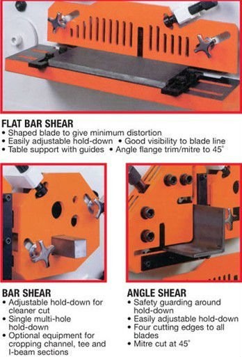 Q35y Series Multifunctional Hydraulic Iron Worker Combined Shearing And Punching Machine Q35y সিরিজ মাল্টিফাংশনাল হাইড্রোলিক আয়রন ওয়ার্কার কম্বাইন্ড শিয়ারিং এবং পাঞ্চিং মেশিন